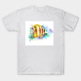 Coral Aquarium Fish, Angelfish, Rainbow T-Shirt